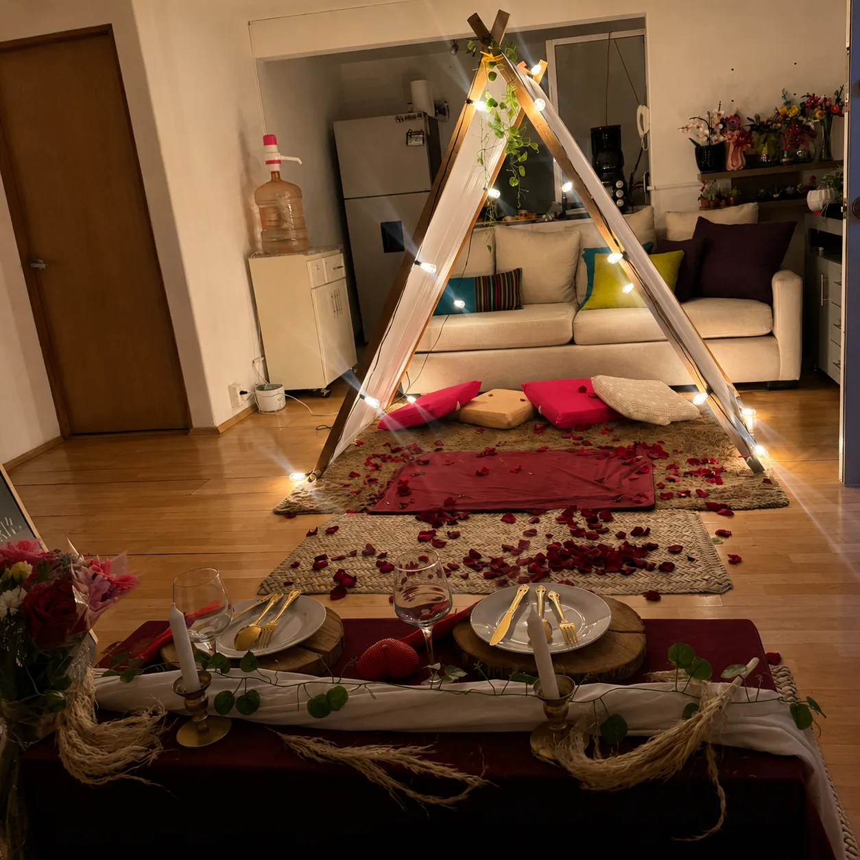 Teepee decorado para fiesta en Ciudad de Mexico