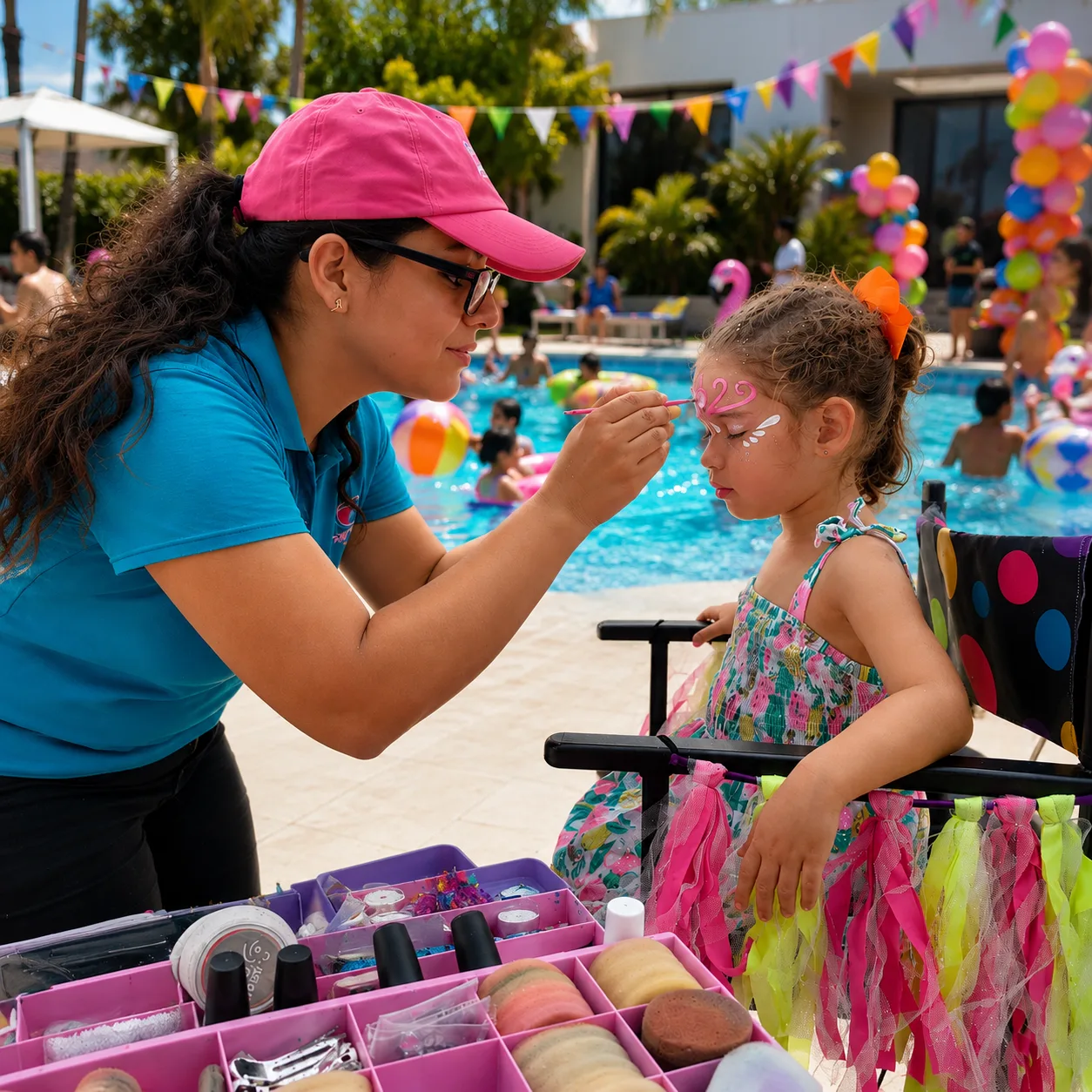 Pinta caritas profesional para fiestas infantiles en CDMX